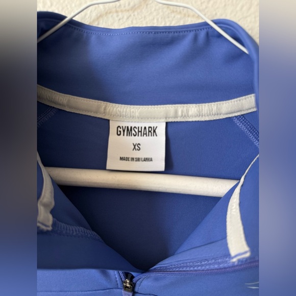 Gymshark Blue Quarter Zip Long Sleeve Active Top | Size XS - Picture 6 of 9